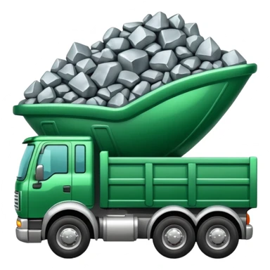 green truck with silver ore sticker