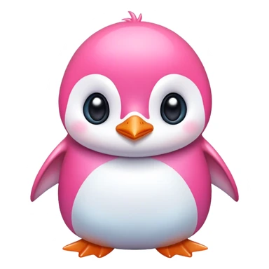 Pink fairy penguin sticker