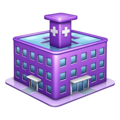 glitter purple hospital sticker