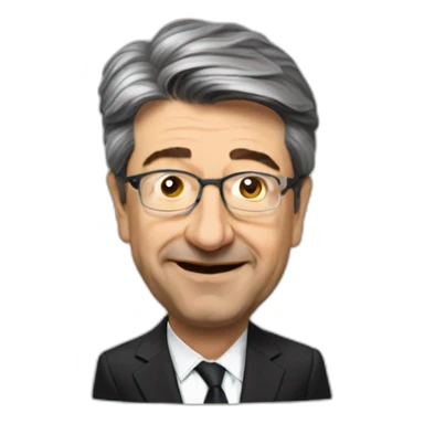 Mélenchon en parachute sticker