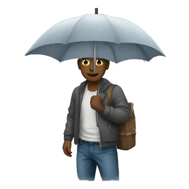 Rainy day sticker