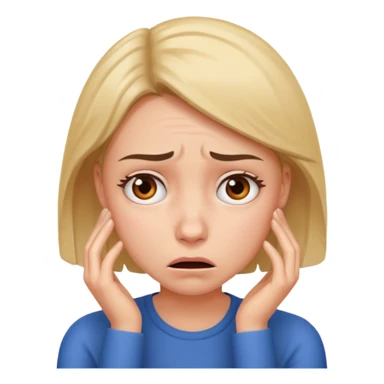 stressed women sticker