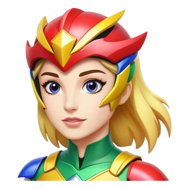 Female rainbow Power ranger  sticker