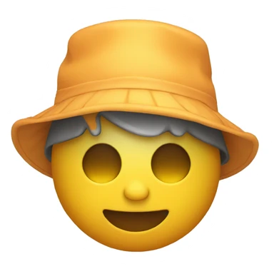 sun wearing a bucket hat sticker
