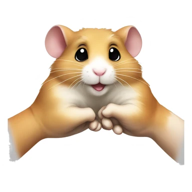 two hamsters handshake sticker
