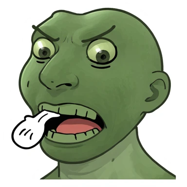 Man choking himself  sticker