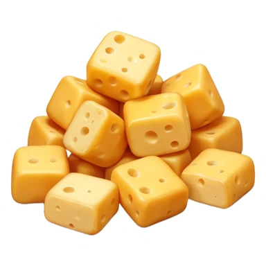 few cheese curds, simple, clear sticker