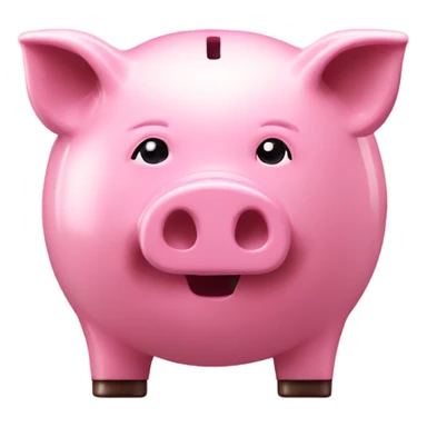 Pig bank sticker