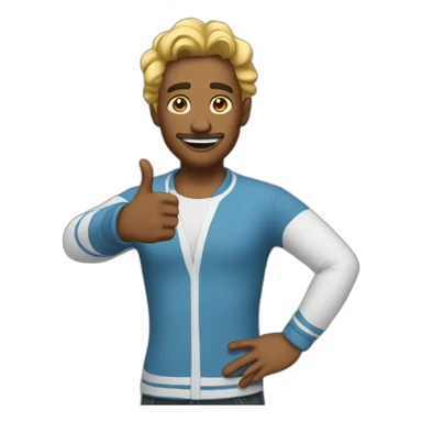 An emoji of “hol up” sticker