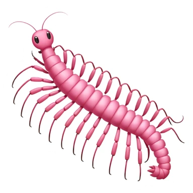 Light pink centipede  sticker