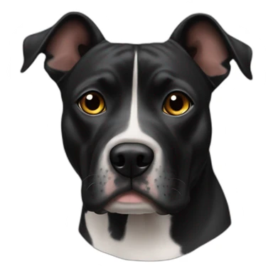 Staffi cabezon negro sticker