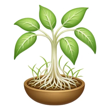 Bean sprouts laid out sticker