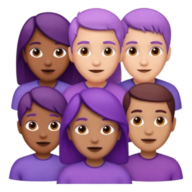 purple people group sticker