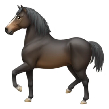 Cheval sur un humain sticker