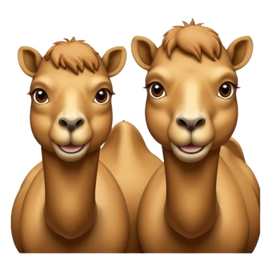 High resolution camels without fur sticker