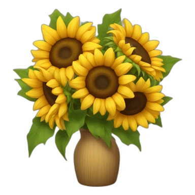 Bouquet of sunflowers sticker