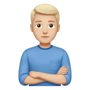 male in rolled sleeve shirt sticker