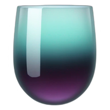 Glass with shadowy substance sticker