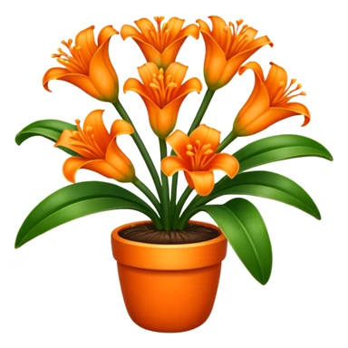 Clivia plant sticker