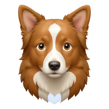 Tan Border Collie sticker