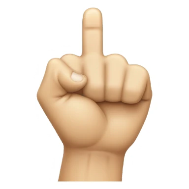 a fist facing up with index finger extended sticker