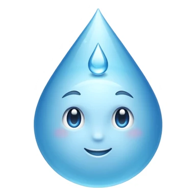 One glass water sticker