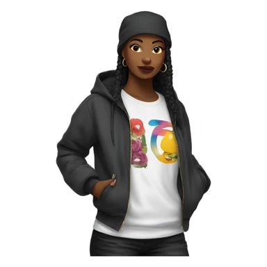 Streetwear women sticker