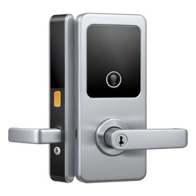 Electronic Door Lock System with card insert only screen no key hole sticker