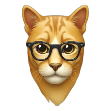 Lunettes en forme œil de chat sticker