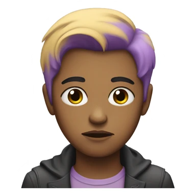 non-binary sad person sticker