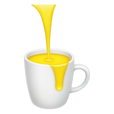 cup of yellow water sticker