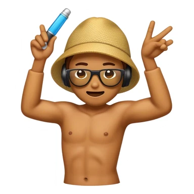 cool emoji dabbing sticker