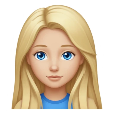 Skylar Shaye with long blonde hair sticker