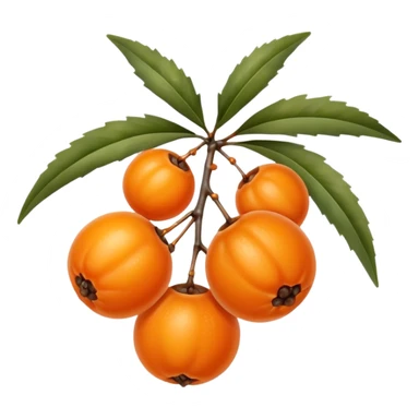 single sea buckthorn fruit sticker