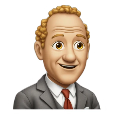 Curly joe of the three stooges sticker