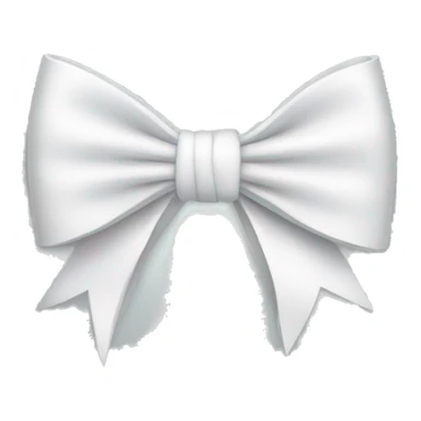 White bow sticker