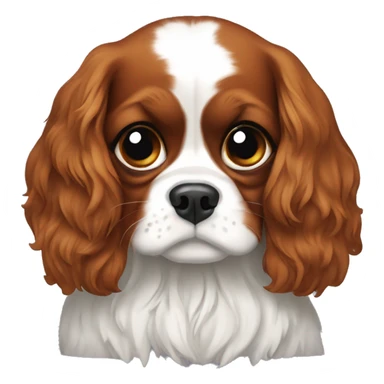 Cavaliers King Charles spaniel hugs sticker