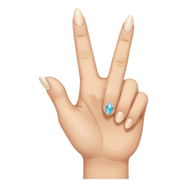 A hand with only the middle finger, the thumb, and the pinky pointed up. The ring and index fingers are down sticker