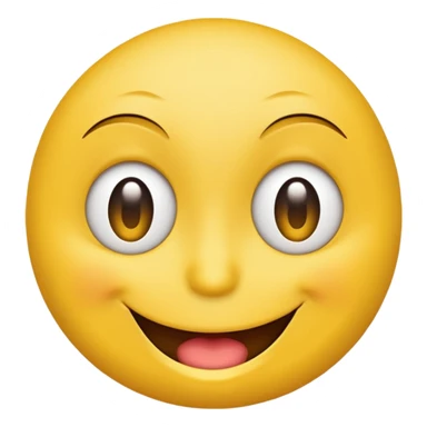 Emoji, smiley face, winking with one eye sticker