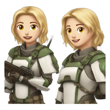 Elson musk in mercy cosplay brave freedom fighter for gaza sticker