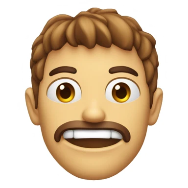 Mitad demonio y Mitad mano en la frente sticker