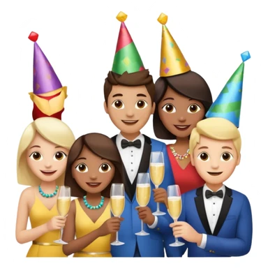 a group of LGBTQ people celebrating sticker