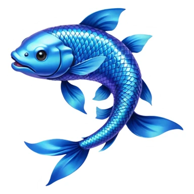 Blue Koi sticker
