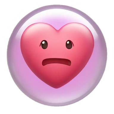 heart in a bubb sticker