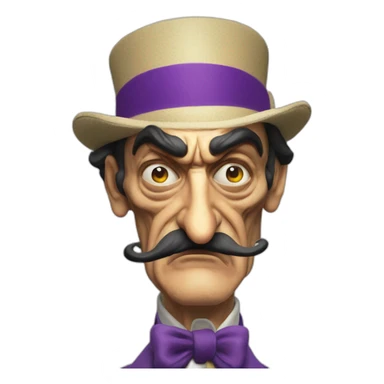 Salvador Dali angry waluigi sticker