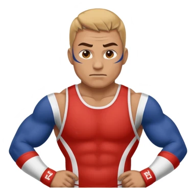 a wrestler sticker