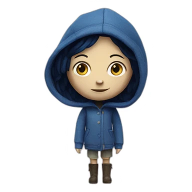 coraline doll sticker