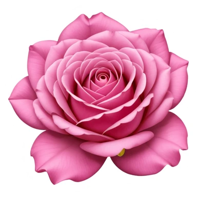 “A Polaroid-style photo of a pink rose  sticker