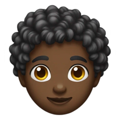 Black cupidon sticker