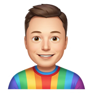 Elon musk pride sticker
